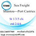 Consolidação de LCL Shantou Porto de Port Castries
